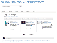 Tablet Screenshot of directory.pokrov.com